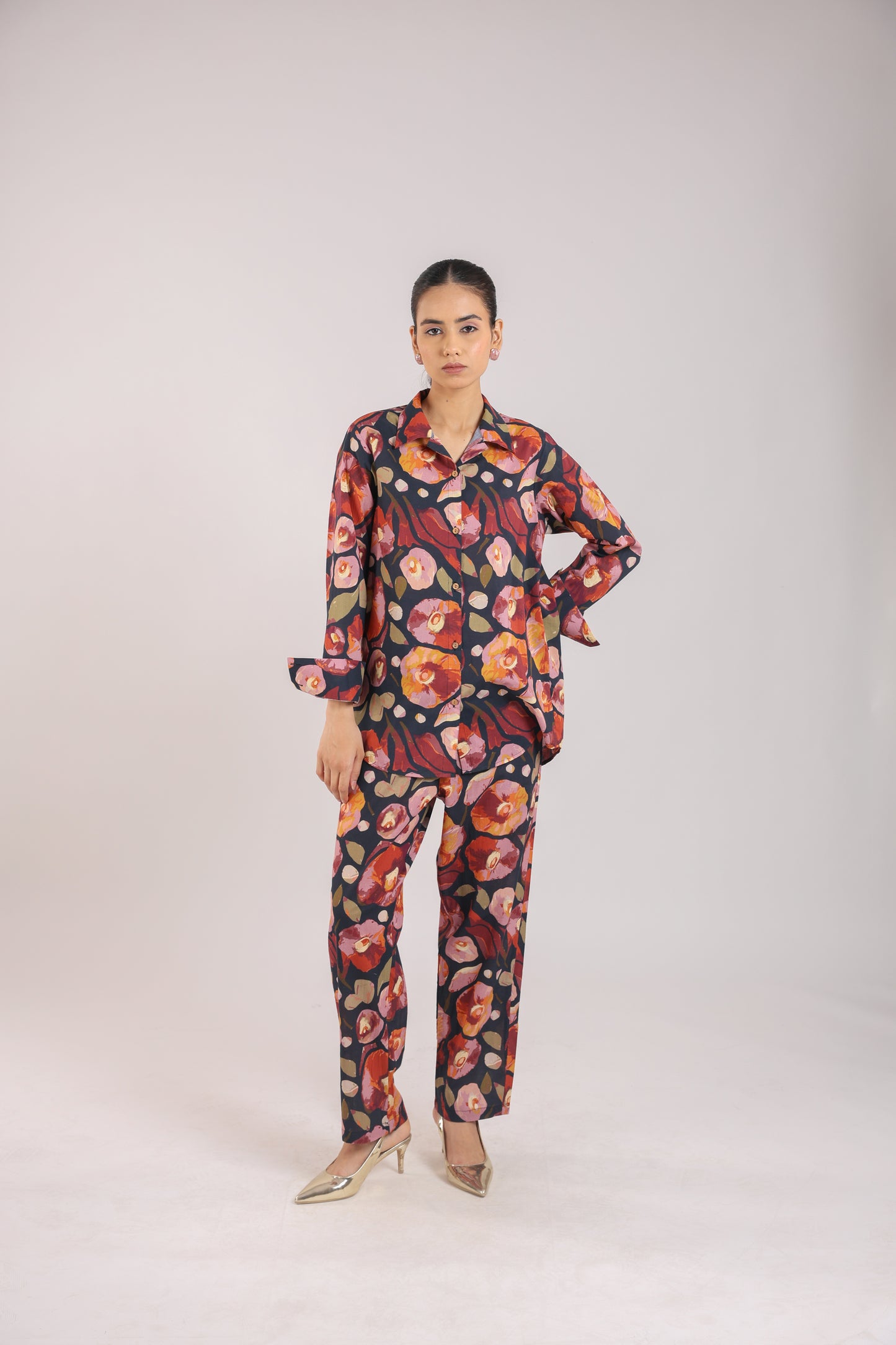Black Floral Co-ord