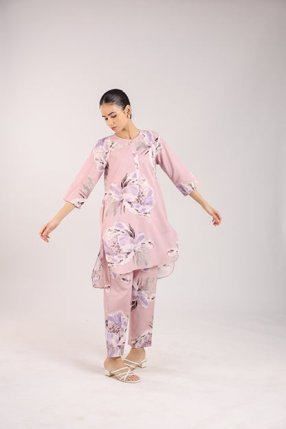 Dusty Rose Cotton Kurta Set