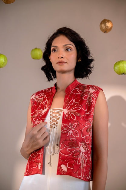 Red Embroidered Jacket